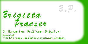 brigitta pracser business card